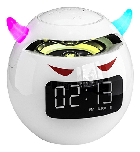 Reloj Parlante Portatil Alarma Luz Rgb Usb Sd Niños Adultos