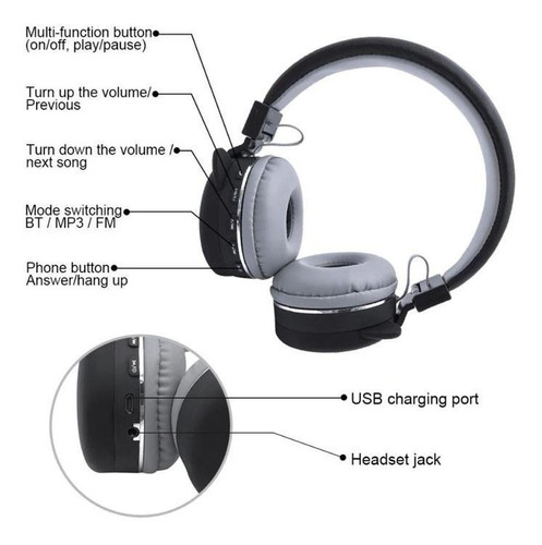 Auricular Inalámbrico Ventdepot Mxkfu-001-17 Negro