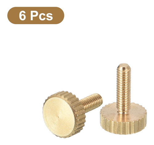 Tornillos Moleteados M3x10 Mm De Latón