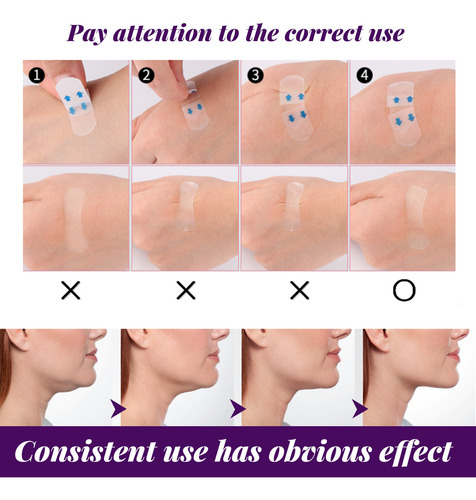 Parche De Estiramiento Facial En Forma De F Para Dar Forma A