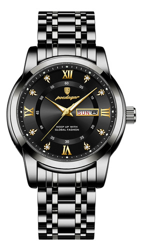 Reloj De Cuarzo De Acero Inoxidable De Moda Para Hombre