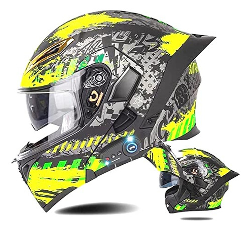 Casco Modular De Motocicleta Bluetooth Casco De Moto Fro