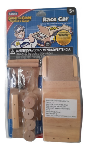 Kit De Construcción Auto De Carreras De Madera