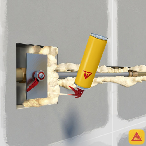 Imagen 3 de 10 de Sika Boom S Espuma Expansiva Aislante De Poliuretano 500 Ml