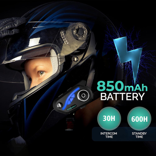 Intercomunicador Bluetooth Para Motociclos V8 5.2 Com Fm ...