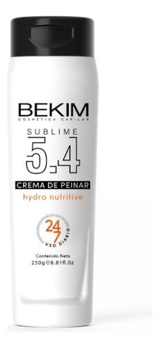 Crema De Peinar Sublime 5.4 Hydro Nutritive 250g - Bekim