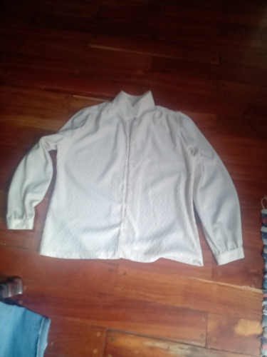 Camisa Manga Larga Talle M Vintague Beige