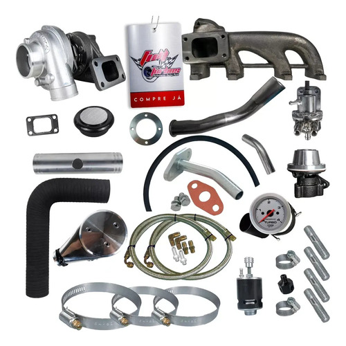 Kit Turbo Vw Ap Ar E Direção Carb.+ Turbina Auto Avionics