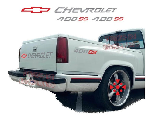 Stickers Letras Para 400ss Chevrolet 2 Colores Pick Up M7