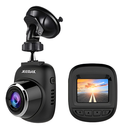 Jeemak Dash Cam 1080p Mini Car Camera 120 ° Lente Gran Angul