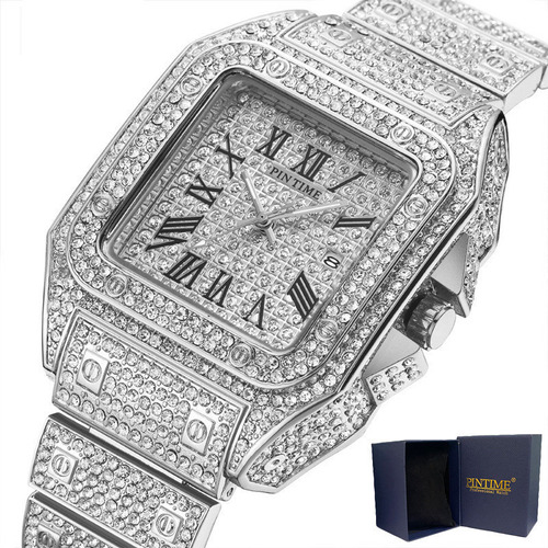 Relojes De Cuarzo Pintime 2627 Con Calendario De Diamantes