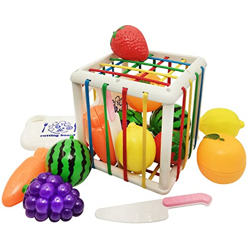 Cubo Clasificador Juguetes De Frutas