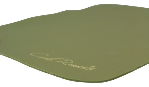 Mouse Pad Carlo Ronaldi Piel Res Genuina Verde Alfombrilla Color Verde olivo