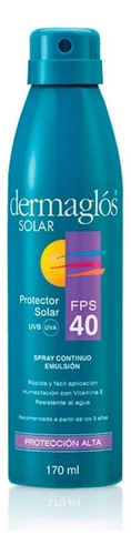 Protector Solar Dermaglós Spray Fps40 170ml