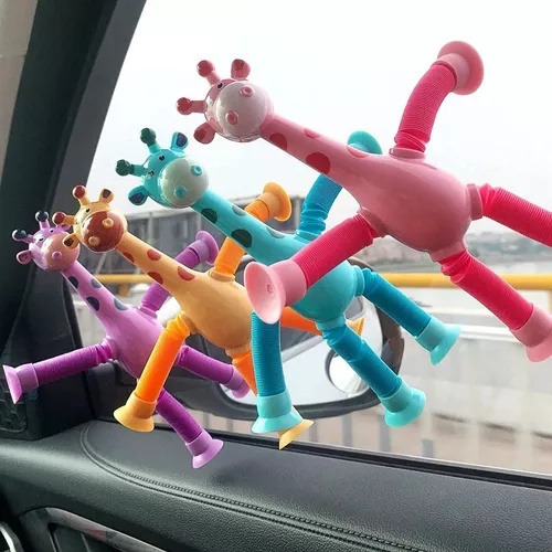 Kit 4 Jirafas Pop It Juguetes Fidget De Tubo Elástico