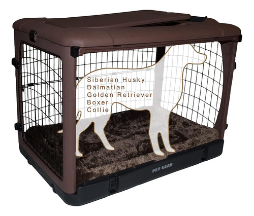 Caja De Acero De 4 Puertas Para Perros 3 Modelos Pet Gear