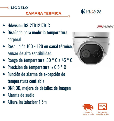 Cámara Térmica Hikvision Termográfica