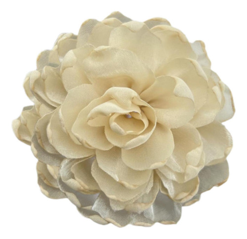 2 Elegante Broche De Flores Para Mujer, Horquilla, Beige