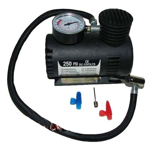 Imagen 9 de 11 de Compresor de aire mini a batería portátil Iael VA-002 12V negro