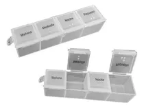Comprar Set X2 Pastilleros Diarios 4 Tomas Organizador Portatil