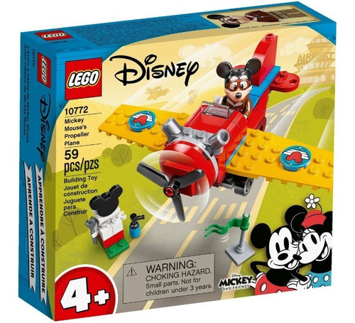 Brinquedo Avião Do Mickey Mouse Disney Com Hélice Lego Quantidade de peças 59