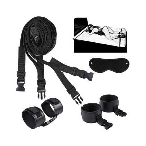 Kit De Bondage Amarre A La Cama Inmovilizador 