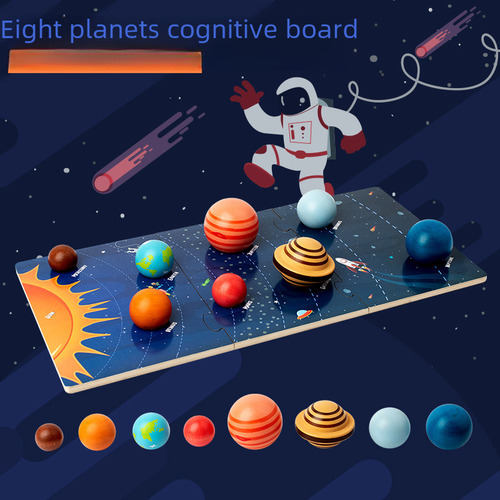Quebra-cabeça 3d Montessori Dos Planetas Do Sistema Solar