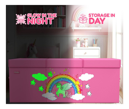 Rutifun Xl Unicorn Box De Unicornio Almacenamiento De Pecho