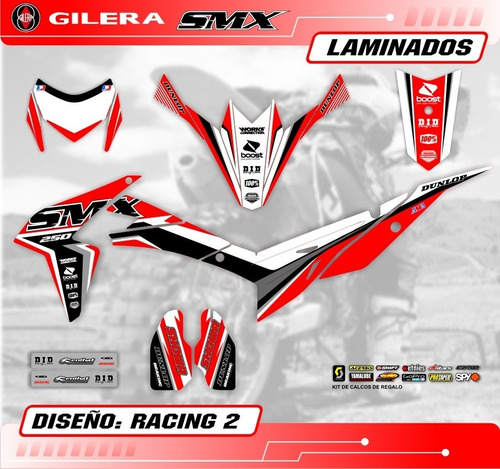 Kit Calcos  - Grafica Gilera Smx 250 - Laminados