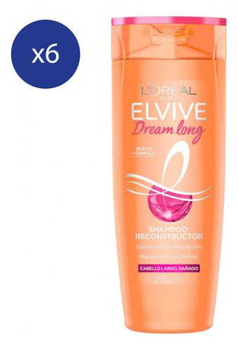 Pack Shampoo Elvive Dream Long  200 Ml