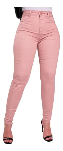 Calça Jeans Skin Azul Claro Desbotado com Elastano, Calça Feminina Nunca  Usado 88413893