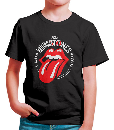 Polo Niño Rolling Stones 50 (d1646 Boleto.store)