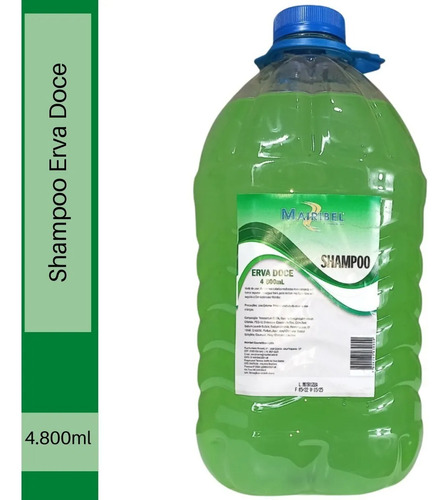 Shampoo Profissional Galão 4,800ml Erva Doce Mairibel