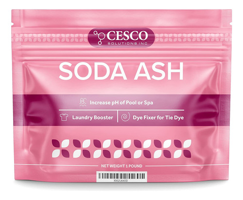 Soda Ash 1 Libra - Tie Dye - Removedor De Manchas - Aumenta 