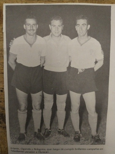 Recorte Huracán 1952 Infante Ogando Pelegrina (d) 