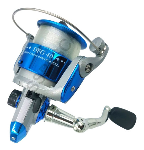 Molinete 4000 Pesca Com Linha 0.35/220m 0.40/170m 0.50/120m Cor Azul Lado da manivela Direito/Esquerdo