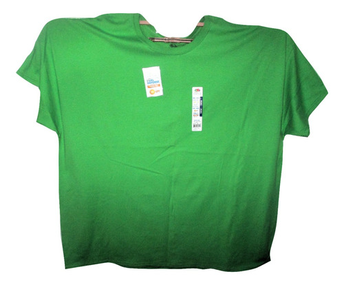 Camiseta Verde Casual Cuello Redondo Talla 4x Fruit Of The L