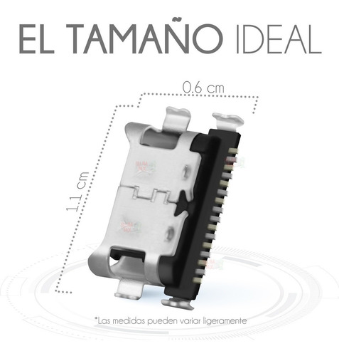 5 Piezas Pin De Carga Compatible Con Samsung A21 A215 A215u