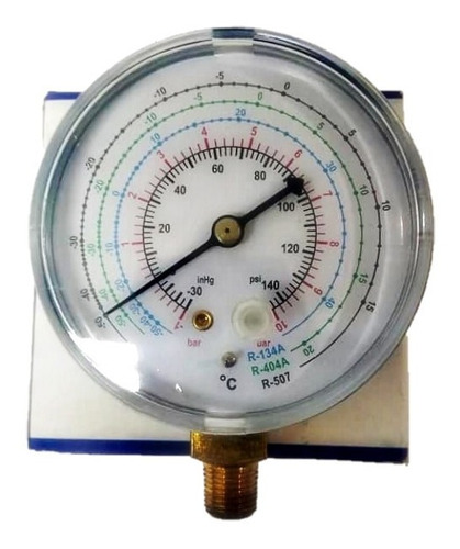 Reloj Manómetro Indicador Compuesto Baja R410/r22/r404