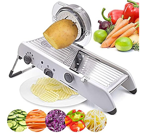 18 Tipos Ajustable Mandolina Slicer Acero Inoxidable Cortado