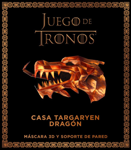 Juego De Tronos Casa Targaryen Dragon Mascara 3d Libro 
