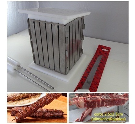 Formadora Profissional 36 Espeto Inox Faca Furador Gratis