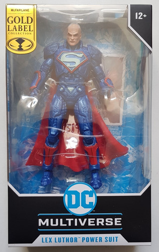 Dc Multiverse Figura De Lex Luthor Power Suit Gold Label Nva