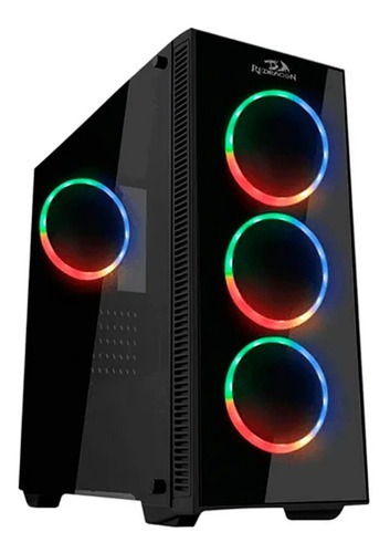 Gabinete Gamer Redragon Sideswipe PRO GC-601 Vidrio Templado Atx 4 Coolers RGB