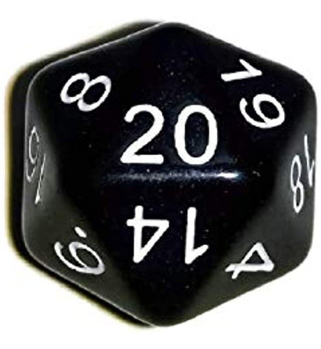 Troquel De Ventaja De La Iniciativa D20 De Color Negro Con 