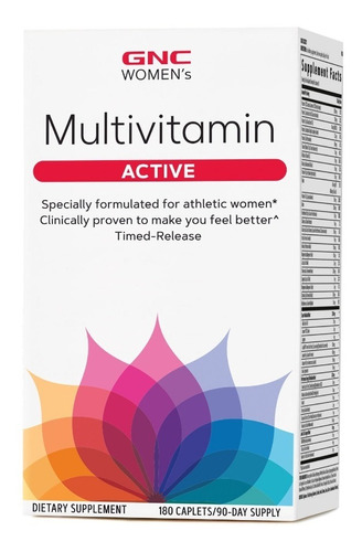 Gnc Women's Active Multivitamina Antioxidante Salud Osea 180