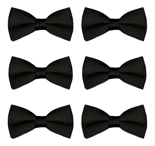 comprar Moño Doble Con Cinta Ajustable Corbata Pajarita Mayoreo 6pzs