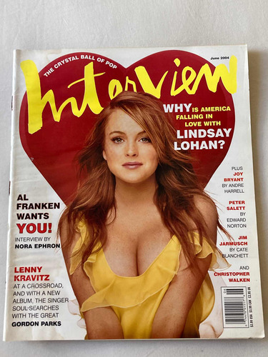 Revista Interview / Lindsay Lohan Junio 2004 Usa