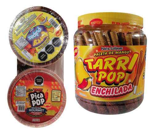 Escarchado Para Michelada Sabor Mango 1kg Y Banderilla Tarry