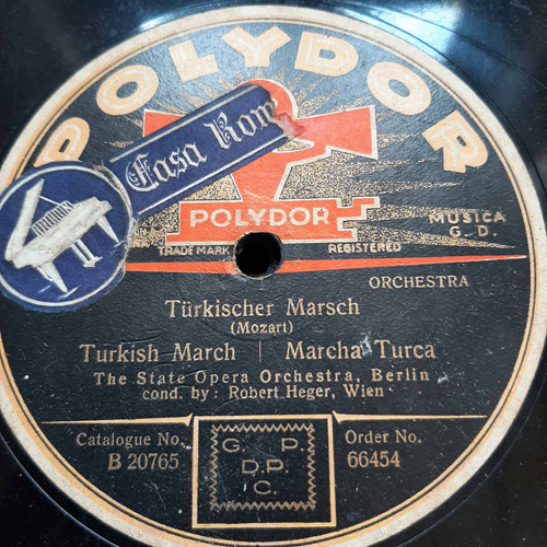Pasta Robert Heger Orch Berlin Verdi Moza Polydor Tc47